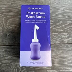 Lansinoh‎ Postpartum Wash Bottle - Provides Gentle Care 12.2 oz w/ Travel Bag